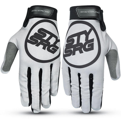 Stay Strong Staple 3 BMX Race Gloves-Grey