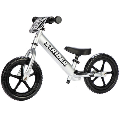 Strider 12 Pro Balance Bike-Silver