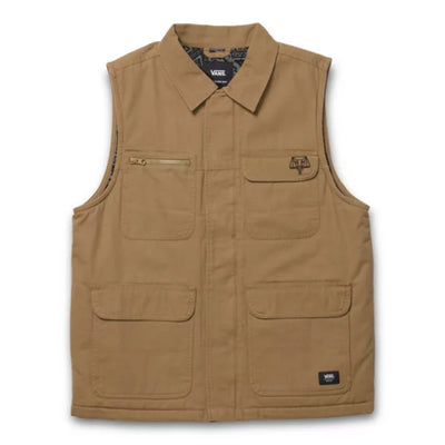 Vans X Courage Adams Drill Chore Vest-Dirt