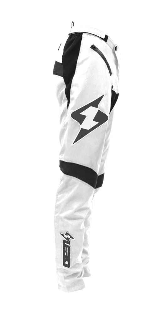 Lead Racing 2019 BMX Coolfit Race Pant-White/Black - 1