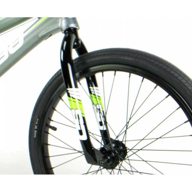 Meybo Clipper Pro 24&quot; BMX Race Bike-Grey-White-Lime - 7