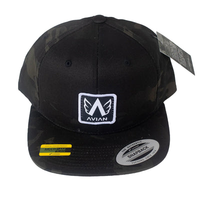 Avian Snapback Hat-Black Camo