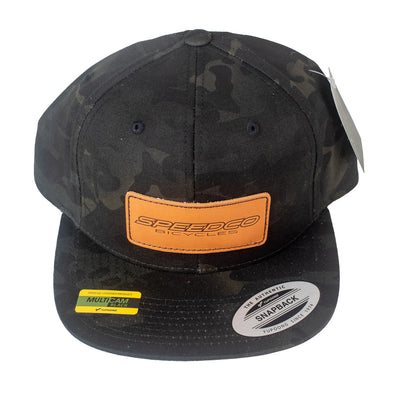 SpeedCo Snapback Hat-Black Camo