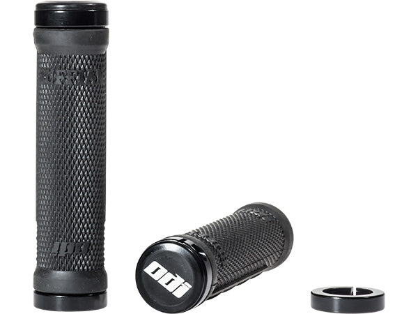 ODI Ruffian MX Flangeless Lock-On Grips-Black - 1