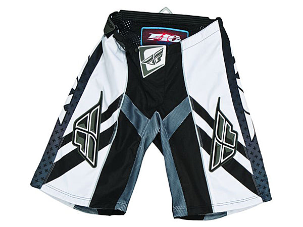 Fly Racing 2012/2013 F-16 Attack Race Shorts-Black/White - 1