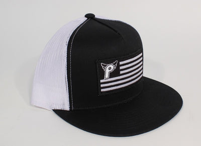 Profile Nation Snapback Hat - Black/White