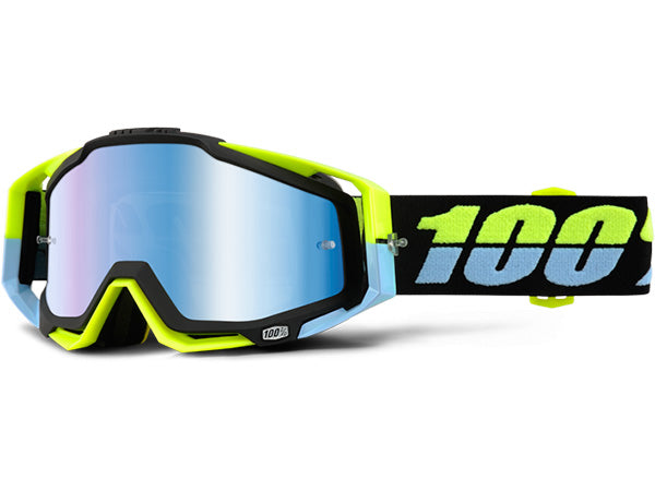 100% Racecraft Goggles-Antigua-Mirrored Blue Lens - 1