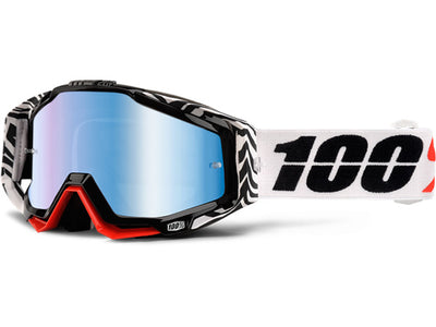 100% Racecraft Goggles-Zoolander-Mirrored Blue Lens