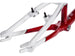 Redline 2012 Flight R6 BMX Frame-White/Red - 3