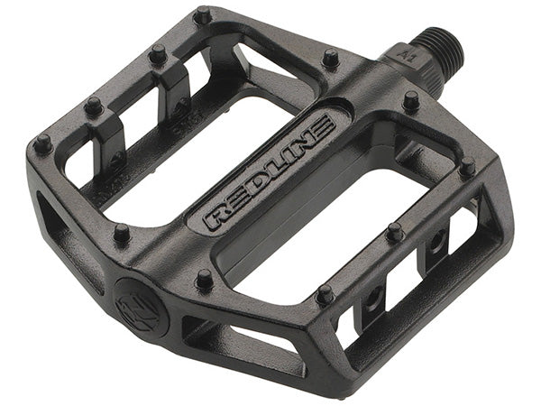 Redline Alloy Platform Pedals-9/16 Spindle-Black - 1