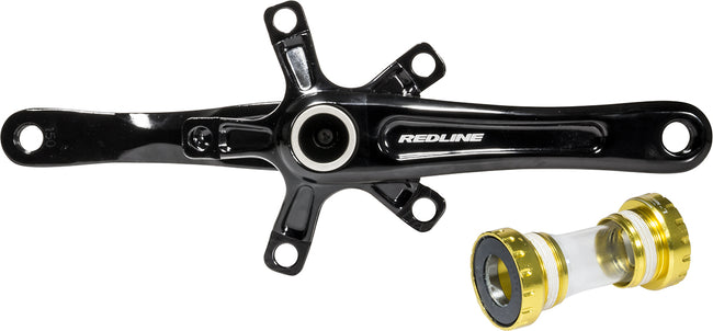 Redline Microline 2-Piece Cranks-Black - 1