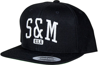 S&M Crew Classic Snapback Hat-Black