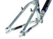 SE 2016 Floval Flyer BMX Cruiser Race Frame-High Polish Silver - 3