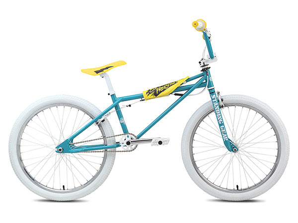 SE Bikes Quadangle Freestyle BMX Bike-24&quot;-Aqua - 1