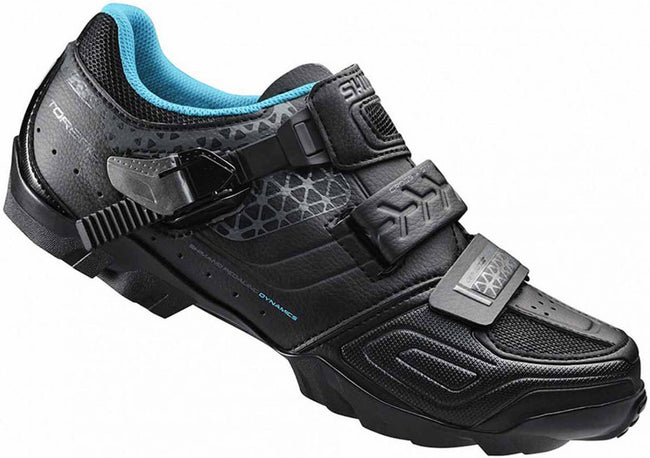 Shimano WM64 Clipless Shoes-Black/Blue - 1