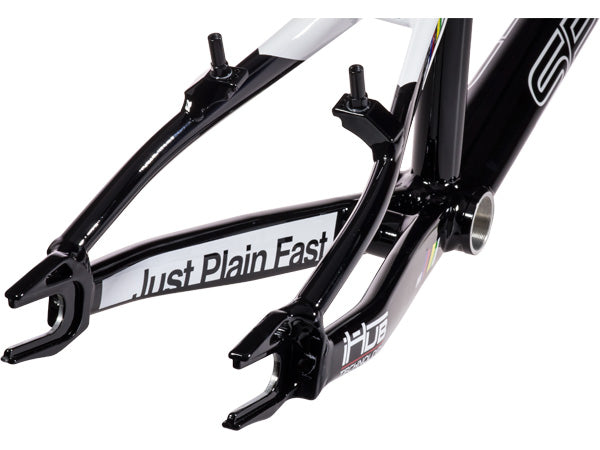 SpeedCo MSeries XLT Aluminum BMX Race Frame-Black/White - 3