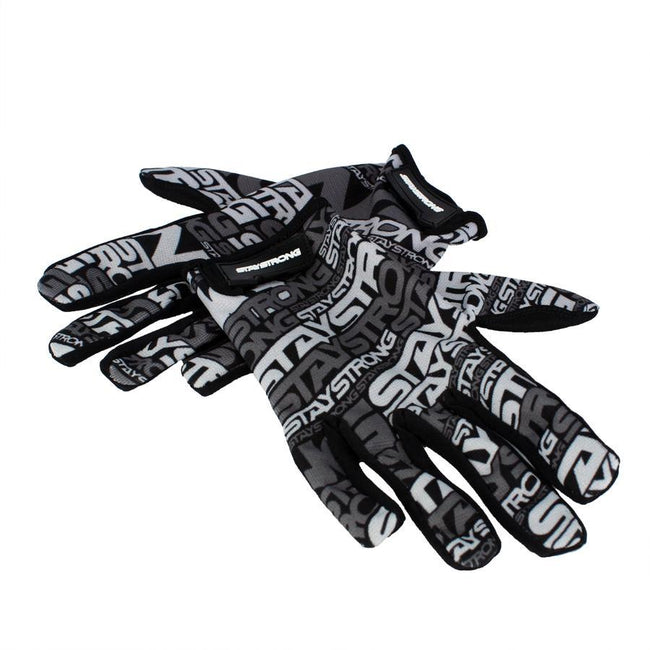 Stay Strong V3 Mash Up BMX Race Gloves-Black - 3