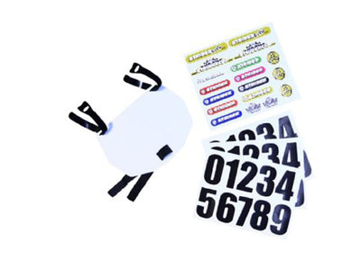 Strider Number Plate Kit-White