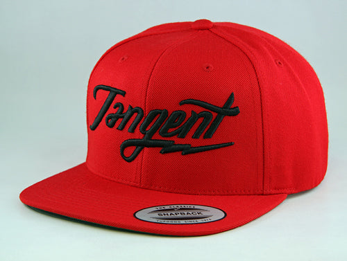 Tangent Bolt Snapback Hat-OSFA-Red/Black - 1