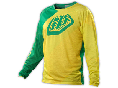 Troy Lee 2014 Sprint BMX Race Jersey-Turismo Green/Yellow