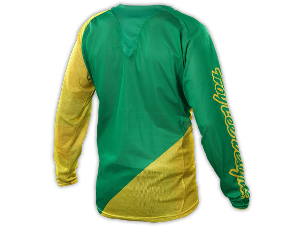 Troy Lee 2014 Sprint BMX Race Jersey-Turismo Green/Yellow - 2