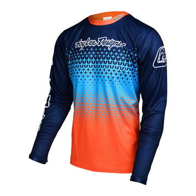 Troy Lee Sprint BMX Race Jersey-Starburst Navy/Orange