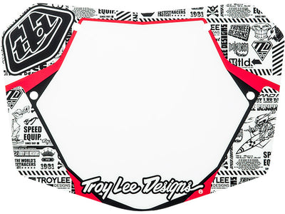 Troy Lee Snap Number Plate-White/Black