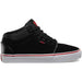 Vans Chukka Mid Shoes-Black/Flame Scarlet - 1