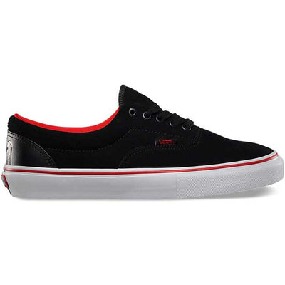 Vans Era Pro Shoes-Black/Flame Scarlet