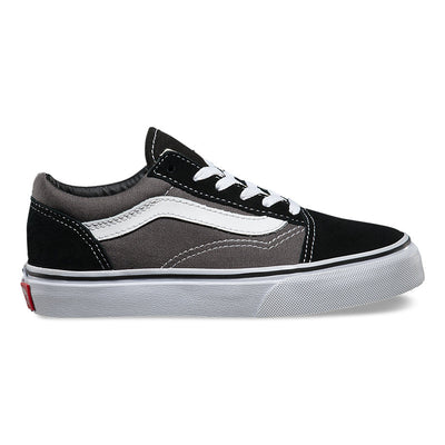 Vans Era Old Skool Shoes-Black/Pewter-Kids