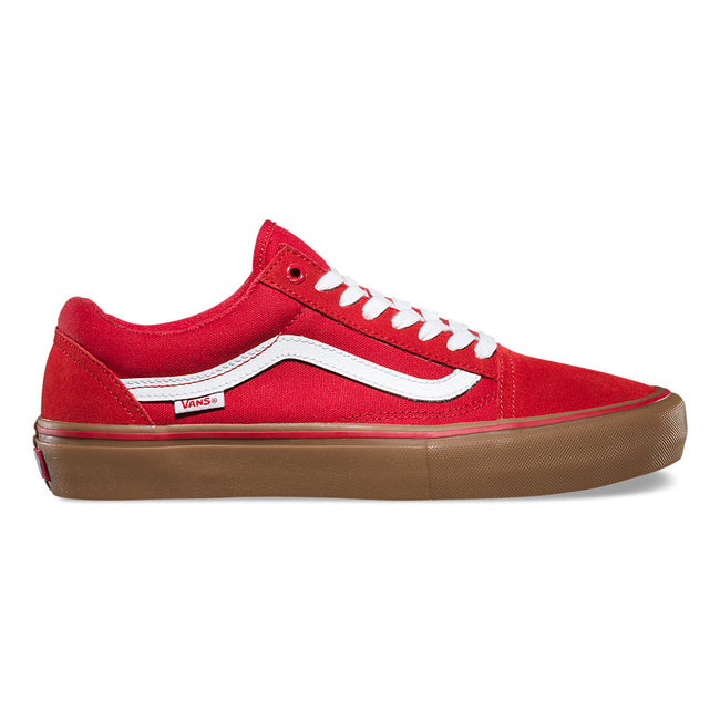 Vans Old Skool Pro Shoes-Pompeian Red/Gum - 1