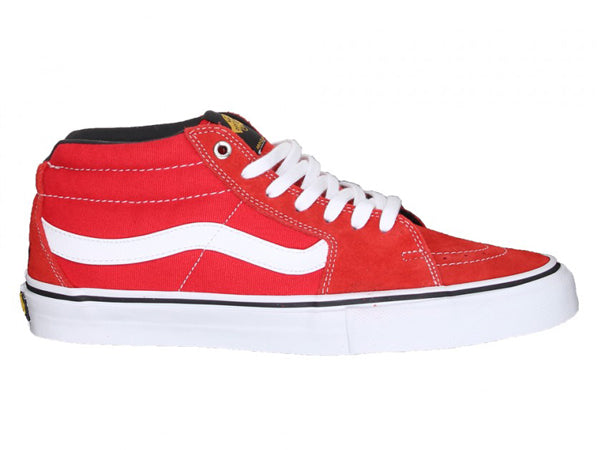 Vans SK8 Mid Reissue Shoes-Red - 1