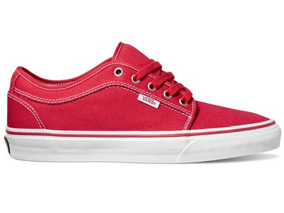 Vans Chukka Low Shoes-Red/Khaki/White