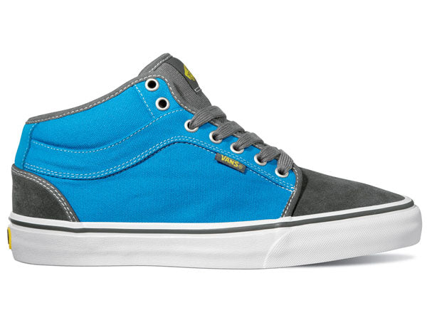 Vans Chukka Mid Shoes-Charcoal/Bright Blue - 1