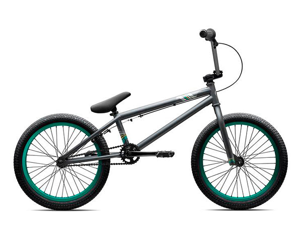 Verde AV BMX Bike-Matte Gray/Teal - 1