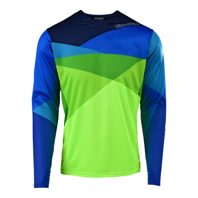 Troy Lee Designs 2019 Sprint Jet BMX Race Jersey-Yellow/Green - 3