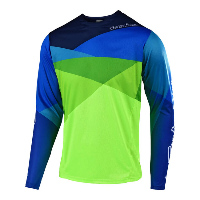 Troy Lee Designs 2019 Sprint Jet BMX Race Jersey-Yellow/Green - 1